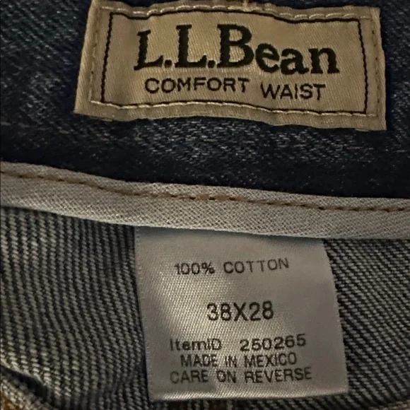 NWT L.L. Bean Comfort Waist Denim Pants - Picture 2 of 2